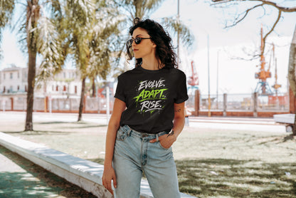 Evolve. Adapt. Rise. — Unisex Staple Eco T-Shirt | Motivational Sustainable Apparel