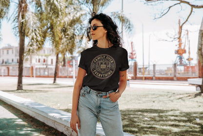 Family Over Everything | Unisex Fitted T-Shirt | Family Values Quote Tee